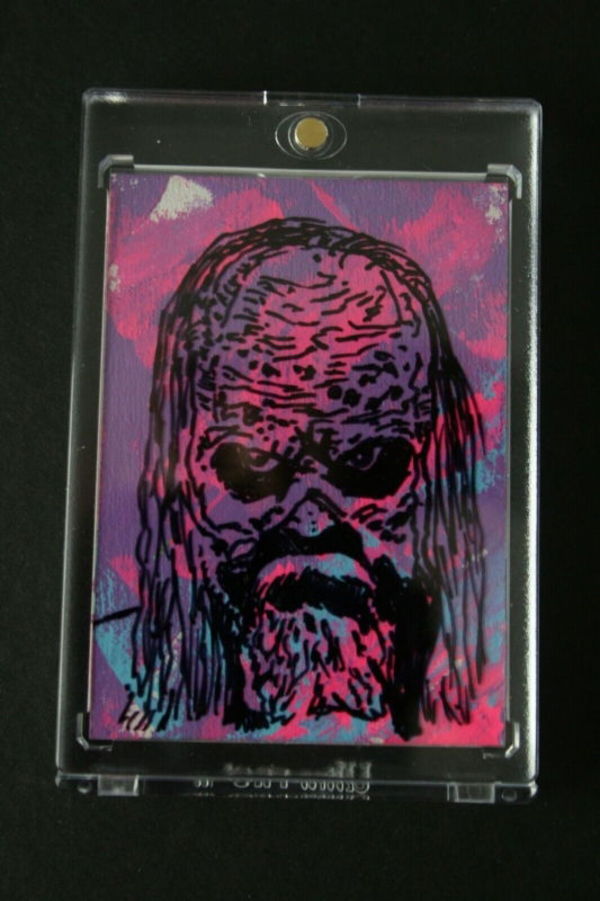 Image for BETA WALKING DEAD MULTI-LAYERED ORIGINAL ART SKETCH CARD SIGNED MIKE DOHERTY