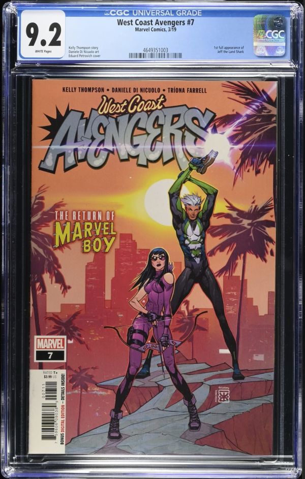 Image for West Coast Avengers #7 CGC 9.2