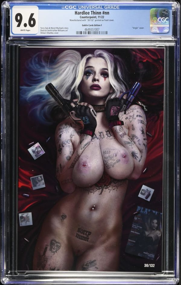 Image for NSFW Hardlee Thinn #nn Goblin Cards Edition F CGC 9.6 "November Harley"