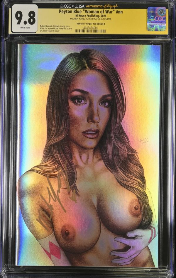 Image for NSFW Peyton Blue "Woman of War" #nn CGC 9.8 Signed by Melinda Young
