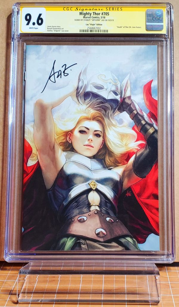 Image for Mighty Thor #750 CGC 9.6 Signed in black by Artgerm