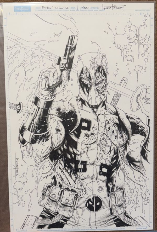 Image for Tyler Kirkham Deadpool Original Art Cover