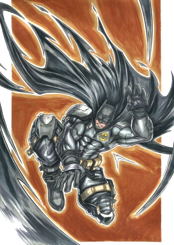 Image for Batman in Action A4 artwork