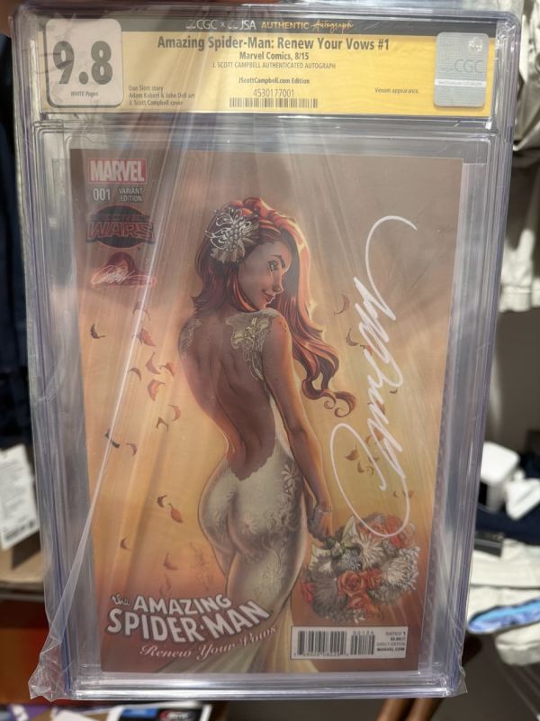 Image for Amazing Spider-Man: Renew Your Vows #1 CGC 9.8 Signed by J. Scott Campbell