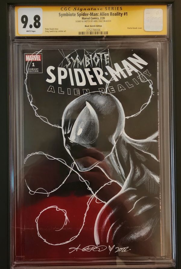 Image for Symbiote Spider-Man: Alien Reality #1 CGC 9.8 Signed & Sketched by Ariel Diaz
