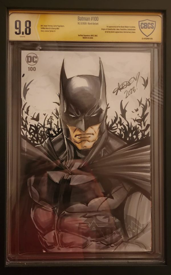 Image for Batman #100 CBCS 9.8 Sketch and  Signed by Ariel Diaz