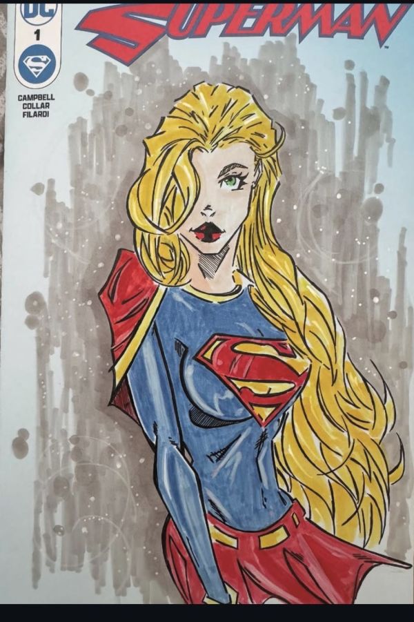 Image for Supergirl Sketch Cover by Ohana Graphic Design