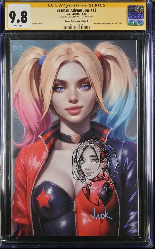 Image for Batman Adventures #12 Comic Mint Special Edition B CGC 9.8 Signed & Sketched by Will Jack