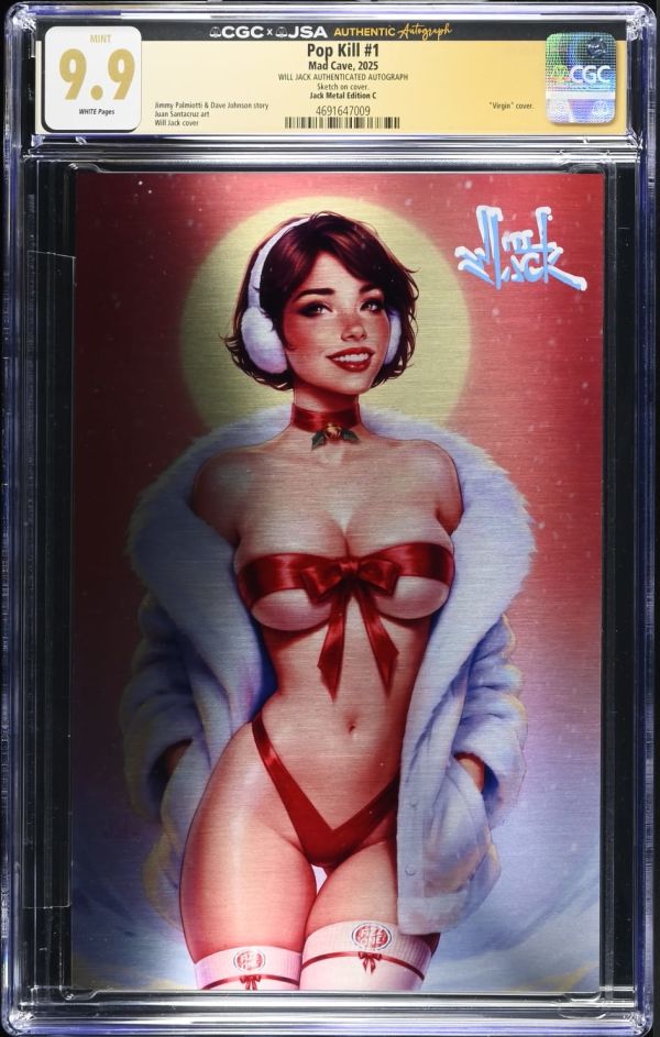 Image for Pop Kill #1 Jack Metal Edition C CGC 9.9 Signed by Will Jack