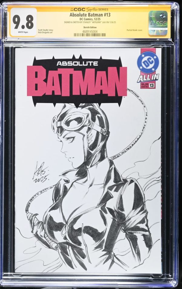 Image for Absolute Batman #13 | Sketch Edition | CGC 9.8 | Signature Series