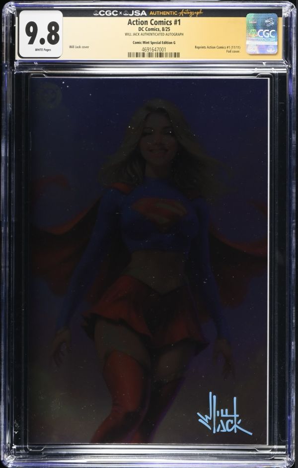 Image for Action Comics #1 CGC 9.8 Signed by Will Jack