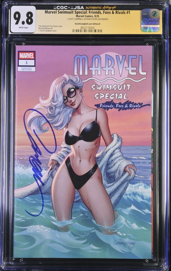 Image for Marvel Swimsuit Special: Friends, Foes & Rivals #1 CGC 9.8 Signed by J. Scott Campbell