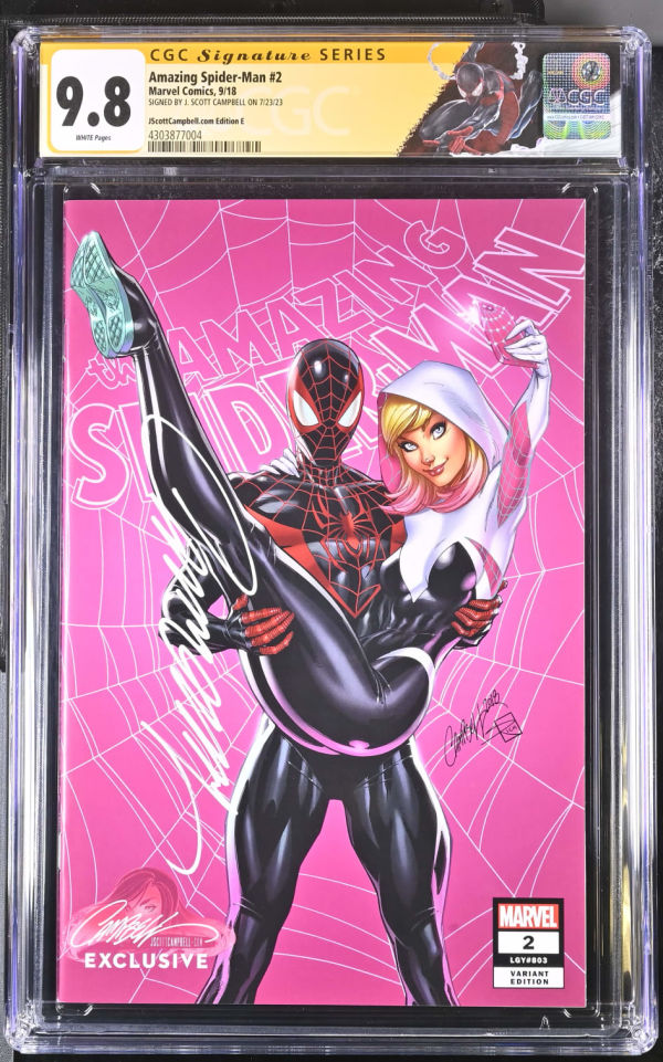 Image for Amazing Spider-Man #2 CGC 9.8 Signed by J. Scott Campbell