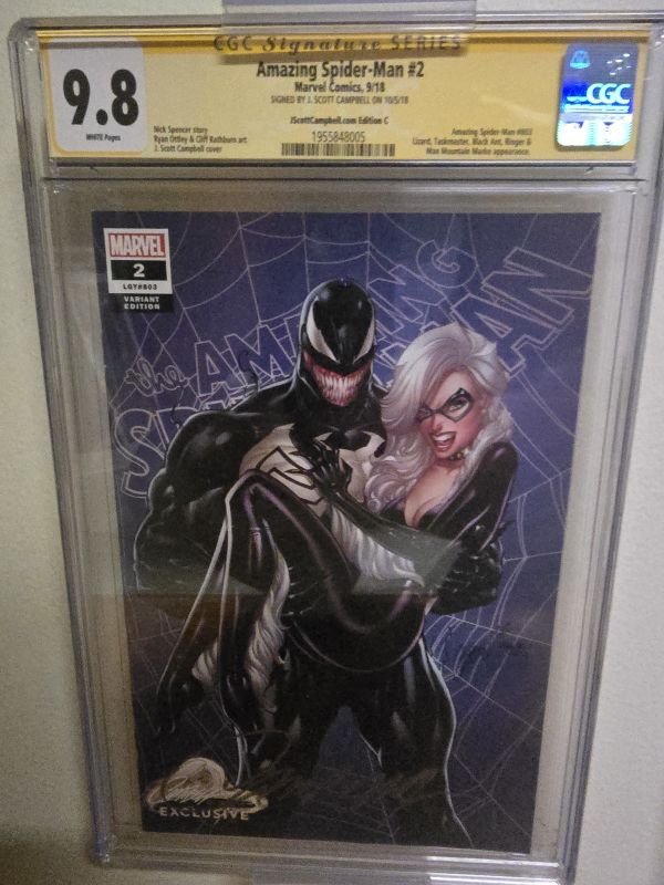 Image for Amazing Spider-Man #2 CGC 9.8 Signed by J. Scott Campbell