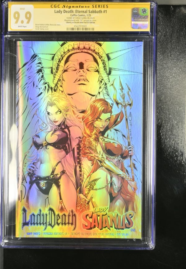 Image for Lady Death: Eternal Sabbath #1 CGC 9.9 Signed by Sorah Suhng