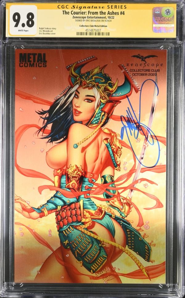 Image for The Courier: From the Ashes #4 CGC 9.8 Signed by Eric Basaldua