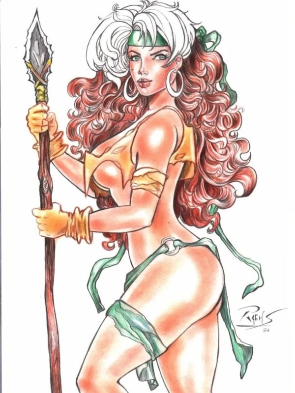 Image for Rogue Savage X-Men 11x17 Colored Sample