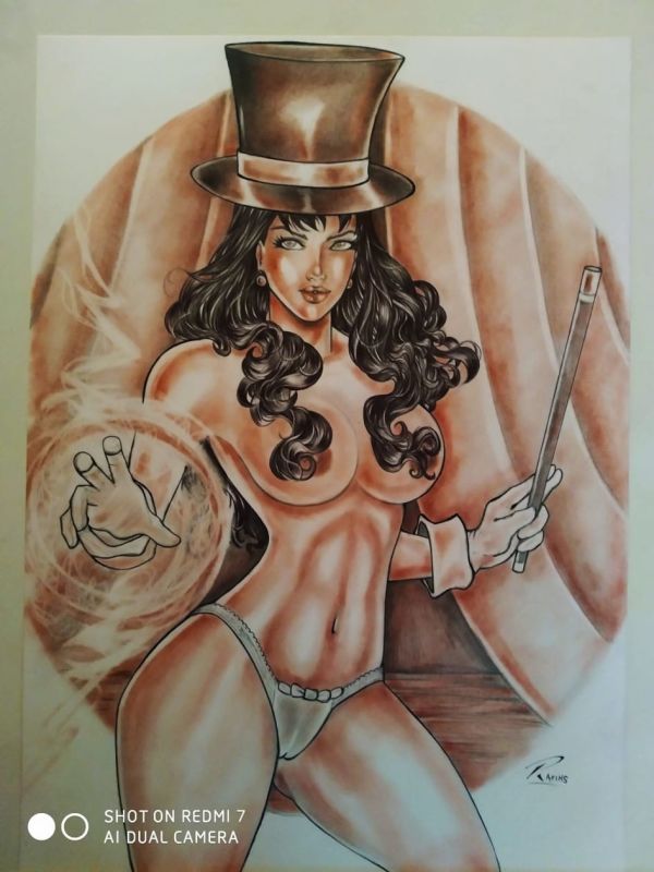Image for Zatanna 11x17 Sample Art