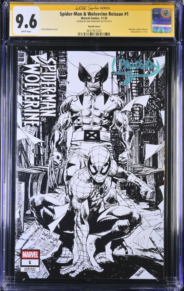 Image for Spider-Man & Wolverine Reissue #1 | CGC 9.6 | SIGNED BY DAN PANOSIAN