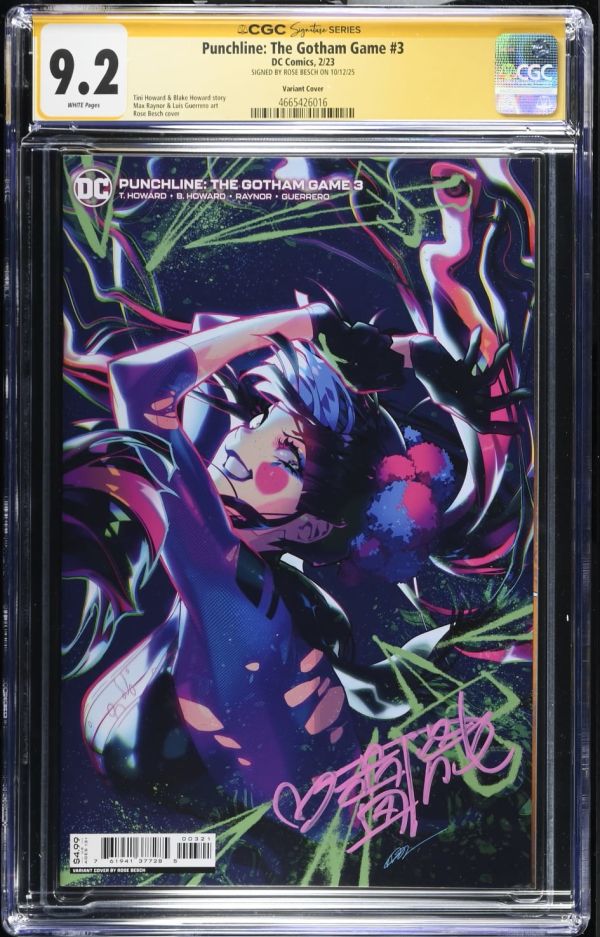 Image for Punchline: The Gotham Game #3 | CGC 9.2 | SIGNED BY ROSE BESCH