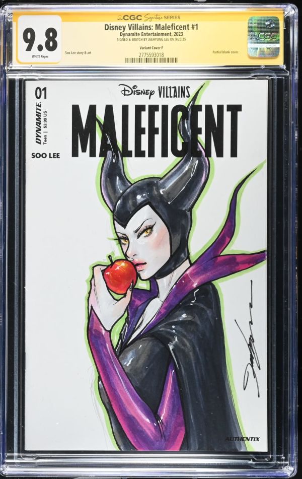 Image for Disney Villains: Maleficent #1 | CGC 9.8 | SKETCH BY JEEHYUNG LEE
