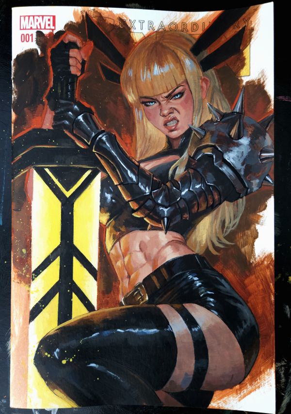 Image for Magik - Acrylics on Extraordinary X - Men blank variant