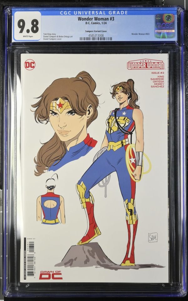 Image for Wonder Woman #3 Sampere Variant CGC 9.8