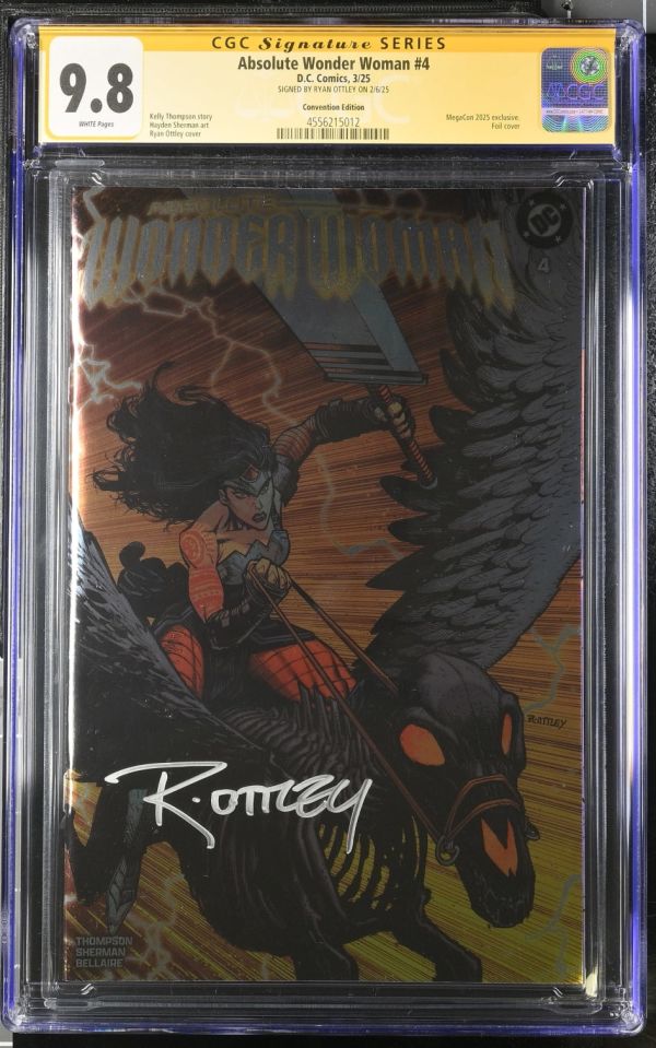 Image for Absolute Wonder Woman #4 CGC 9.8 Signed by Ryan Ottley