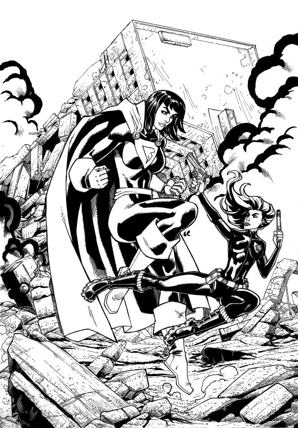 Image for Lauren Order Vs. Gladiator  Original Ink Cover by LC Freitas 