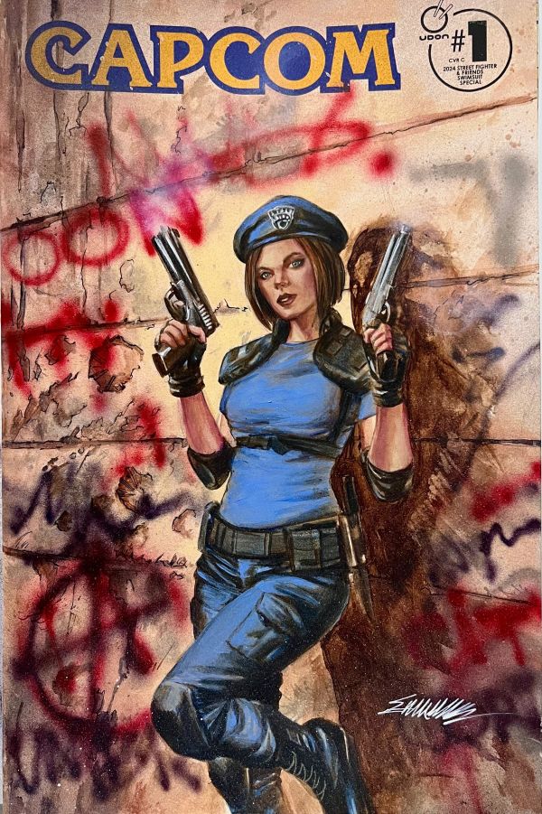 Image for Capcom Resident Evil Jill Valentine Acrylics by Manu Silva 