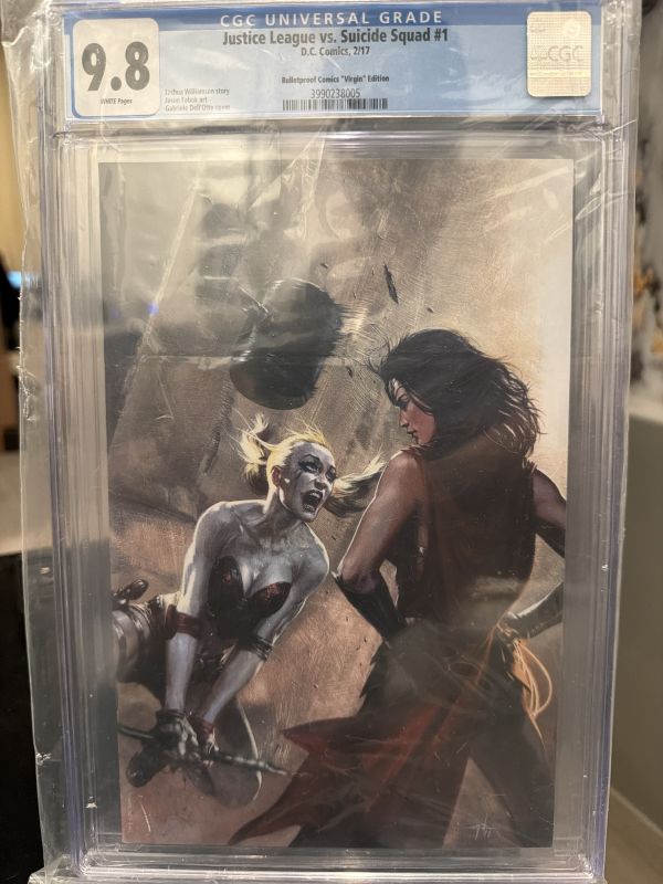 Image for Justice League vs. Suicide Squad #1 CGC 9.8 Bulletproof Comics Virgin Edition