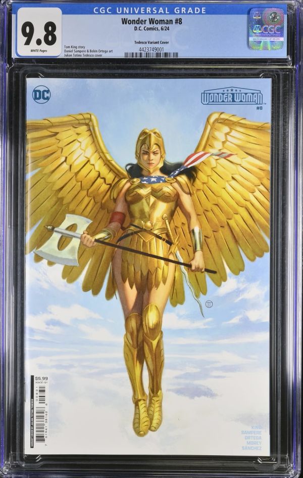 Image for Wonder Woman #8 Tedesco Variant CGC 9.8