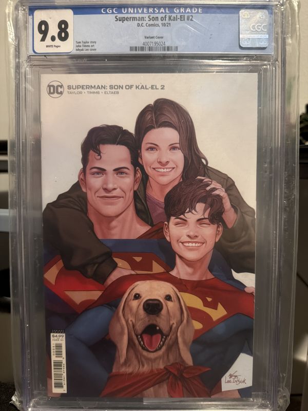 Image for Superman: Son of Kal-El #2 CGC 9.8 Variant Cover