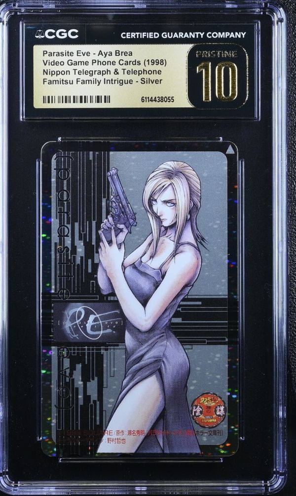 Image for Parasite Eve - Aya Brea | Video Game Phone Cards | Famitsu Family Intrigue, Silver | CGC PRISTINE 10