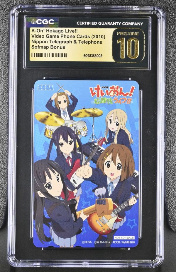 Image for K-On! Hokago Live!! | Video Game Phone Cards | Sofmap Bonus | CGC PRISTINE 10