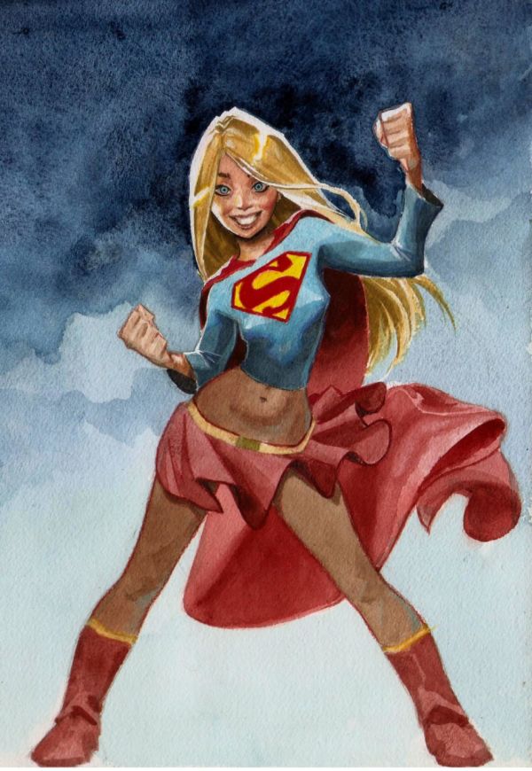 Image for supergirl watercolor by jefter