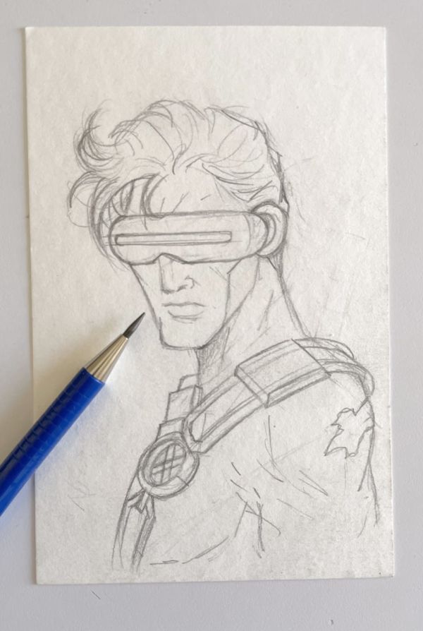 Image for Cyclops X-Men Mixed Media Sketch