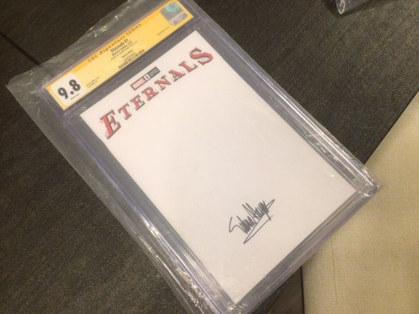 Image for Eternals #1 Sketch Edition CGC 9.8 Signed by Salma Hayek