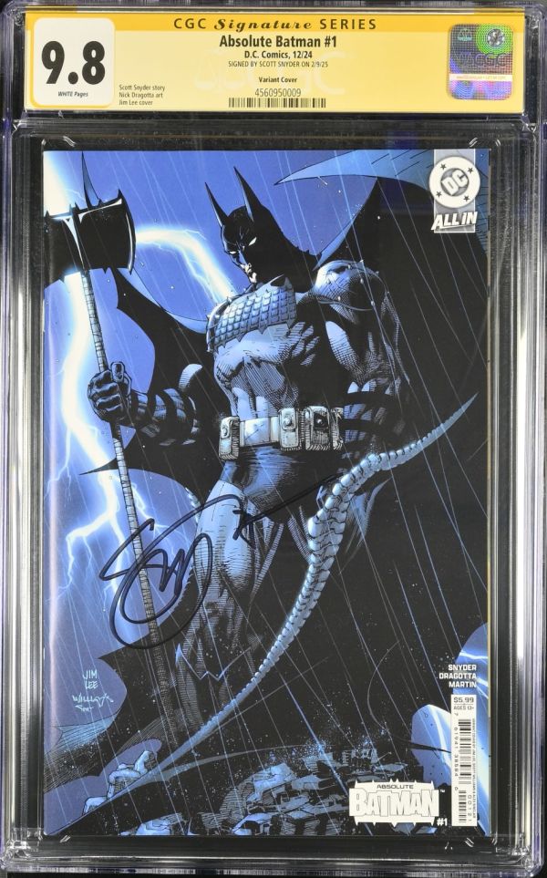 Image for Absolute Batman #1 CGC 9.8 Signed by Scott Snyder