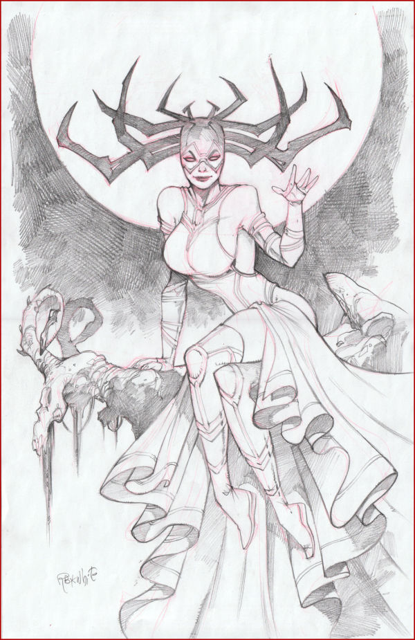 Image for Hela Pencil Sketch