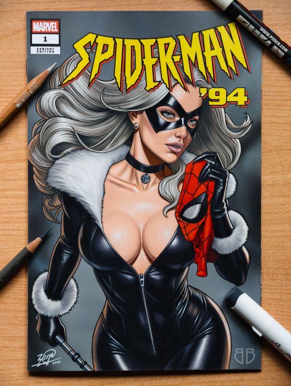 Image for Black Cat - Spiderman '94 #1 - Original skecth cover art
