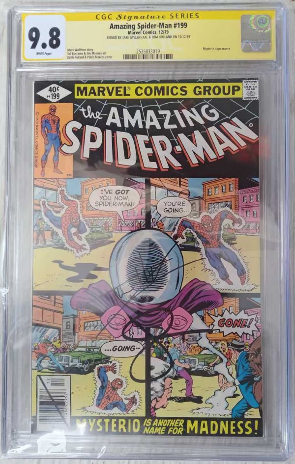 Image for Amazing Spider-Man #199 CGC 9.8 Signed by Tom Holland & Jake Gyllenhaal