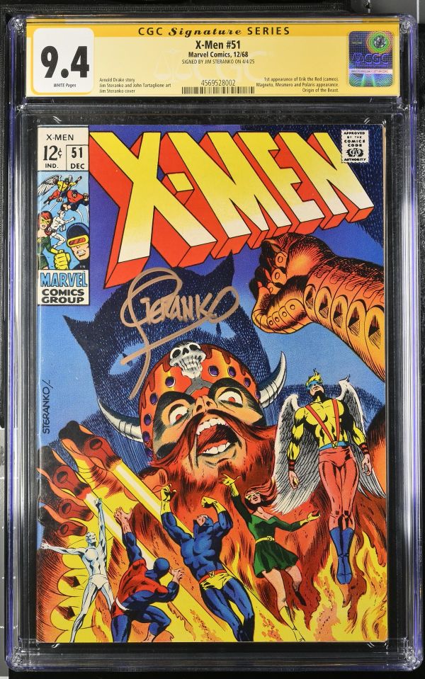 Image for X-Men #51 CGC 9.4 Signed by Jim Steranko