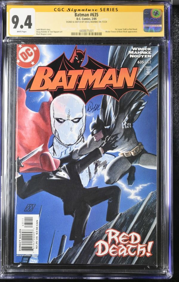 Image for Batman #635 CGC 9.4 Signed & Sketched by Doug Mahnke