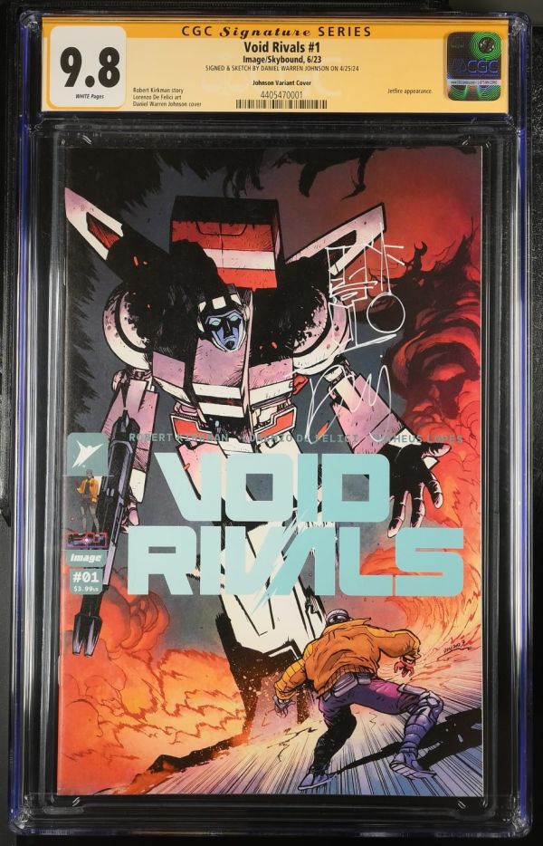 Image for Void Rivals #1 Johnson Variant CGC 9.8 Signed & Sketched by Daniel Warren Johnson