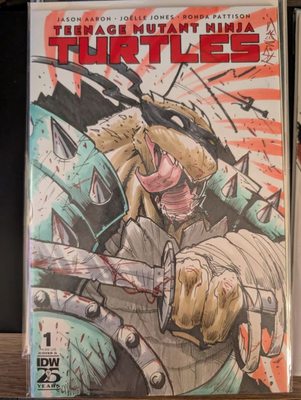 Image for Teenage Mutant Ninja Turtles #1 Sketch Cover by Rob "DefShogun" Powers
