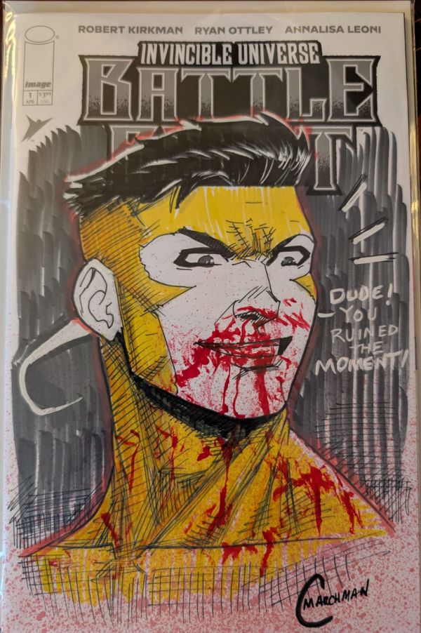 Image for Battle Beast #1 Blank Cover Mark Grayson Sketch by Chris Marchman