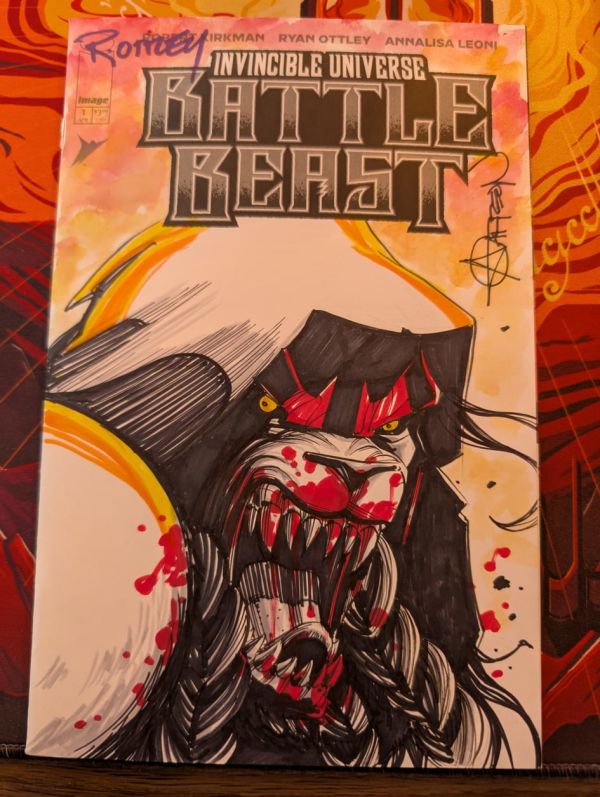Image for Battle Beast #1 Blank Cover Original Art by Andy Carreon