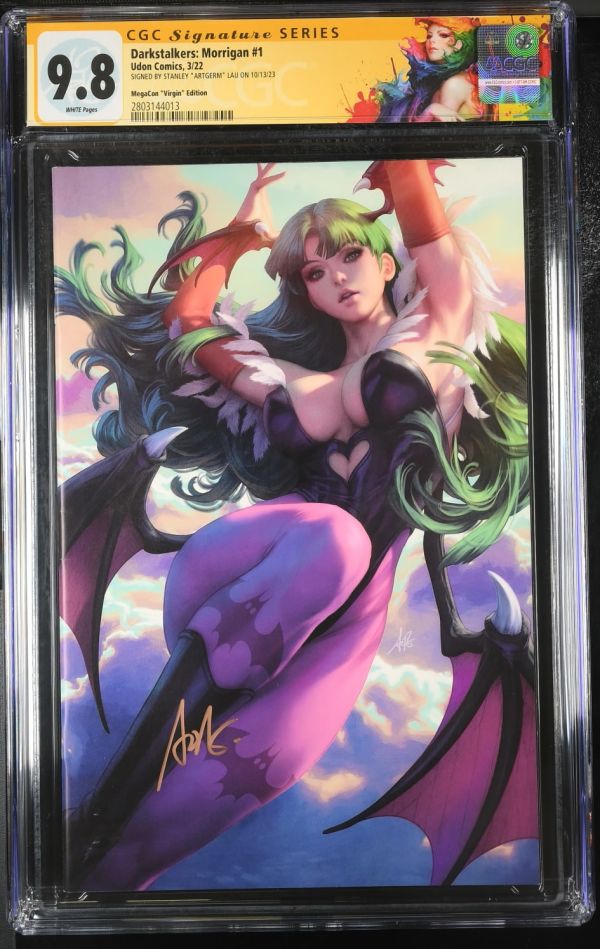Image for Darkstalkers: Morrigan #1 CGC 9.8 Signed by Stanley "Artgerm" Lau
