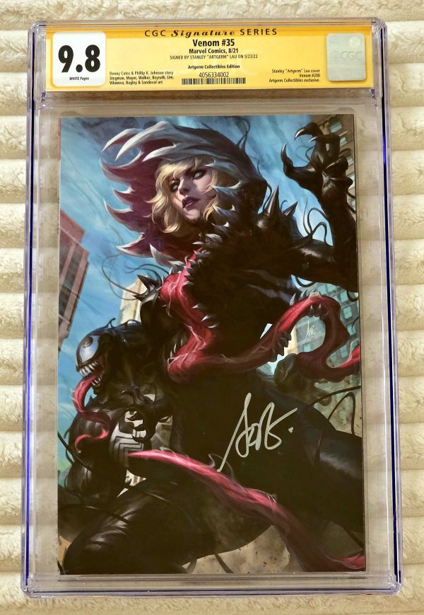 Image for Venom #35 CGC 9.8 Signed by Stanley "Artgerm" Lau
